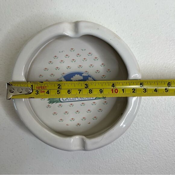 Vintage 80s California Souvenir Ashtray 4 Slot Tourist Universal Studios Cottage - Picture 8 of 10